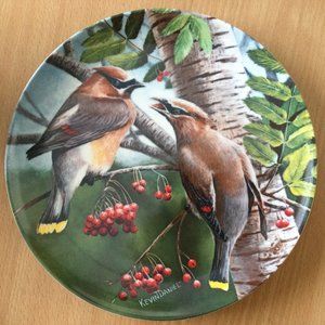 Cedar Waxwing Birds of your Garden collection by Kevin Daniel Knowles plate 1987